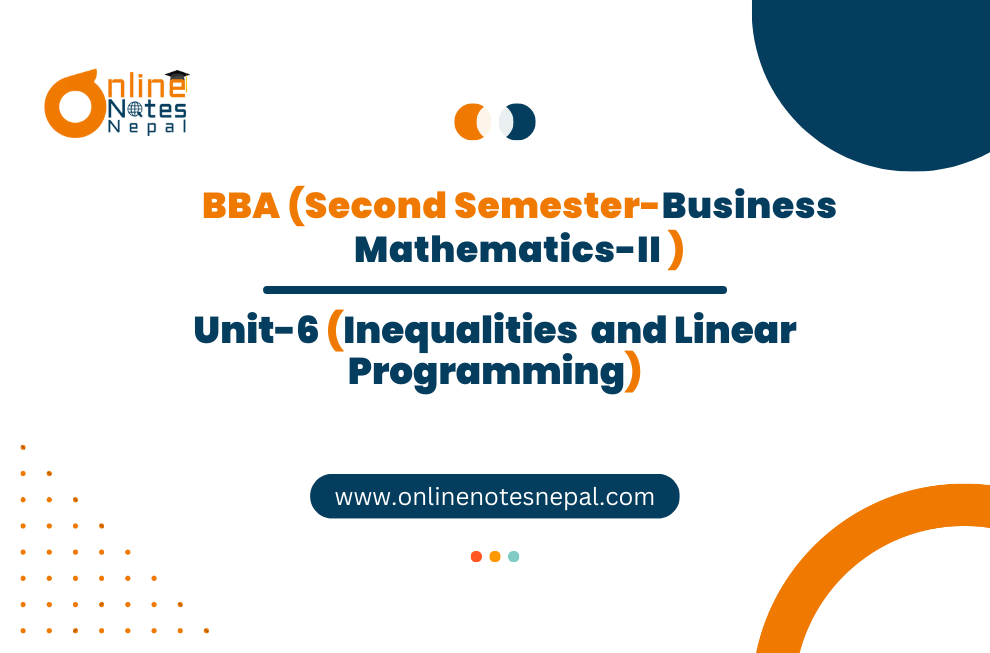 Inequalities and Linear Programming